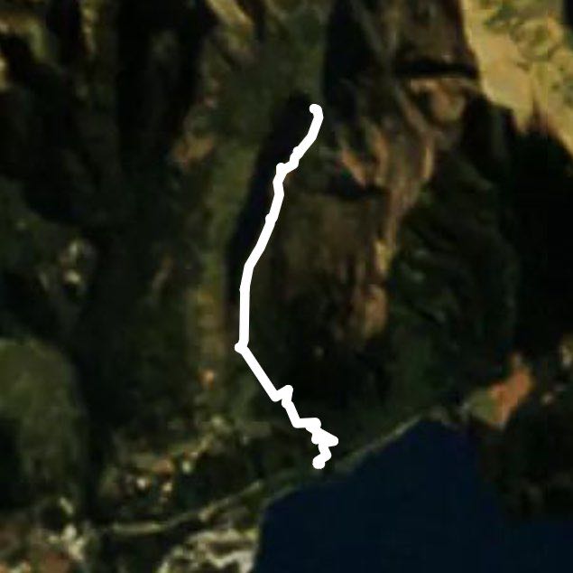 Lake Dispute walking route map in Closeburn