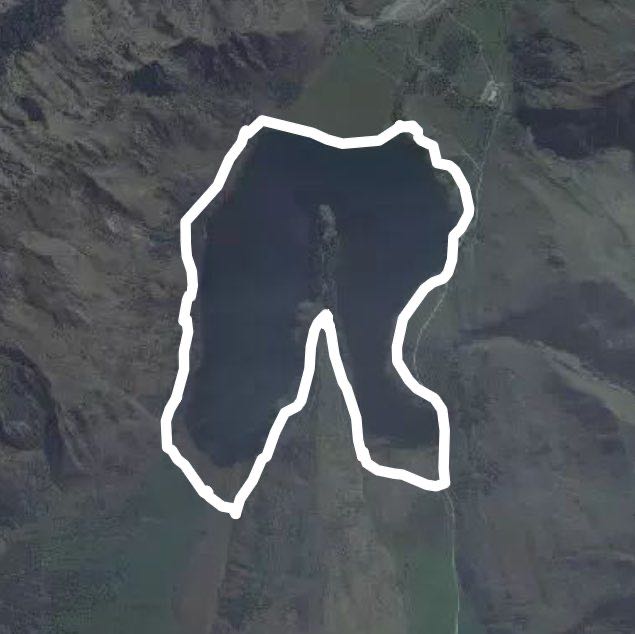 Moke Lake walking route map in Closeburn