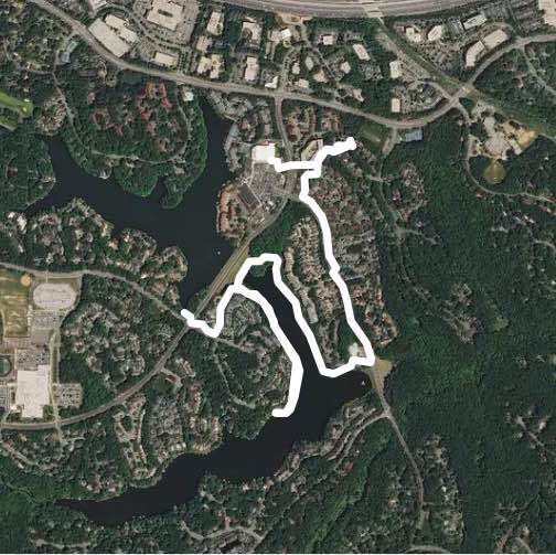 South lakes walking route map in Vienna