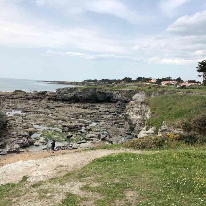Pointe St Gildas / Prefailles walking route map in Préfailles