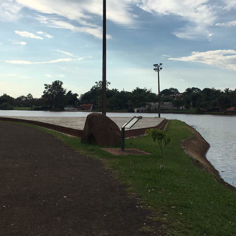 Igapo3 walking route map in Londrina