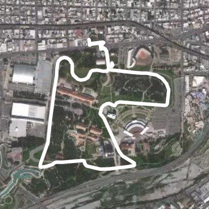 Foundry walking route map in Guadalupe