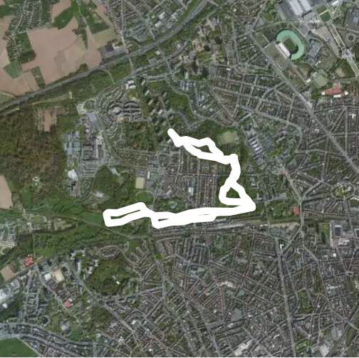 Dieleghem walking route map in Jette