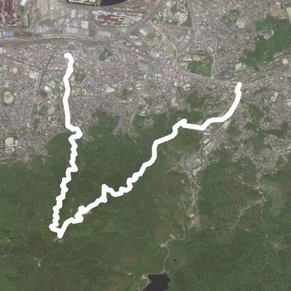 Kokura Route 51 (Sarakurayama-Okura) walking route map in Kitakyushu