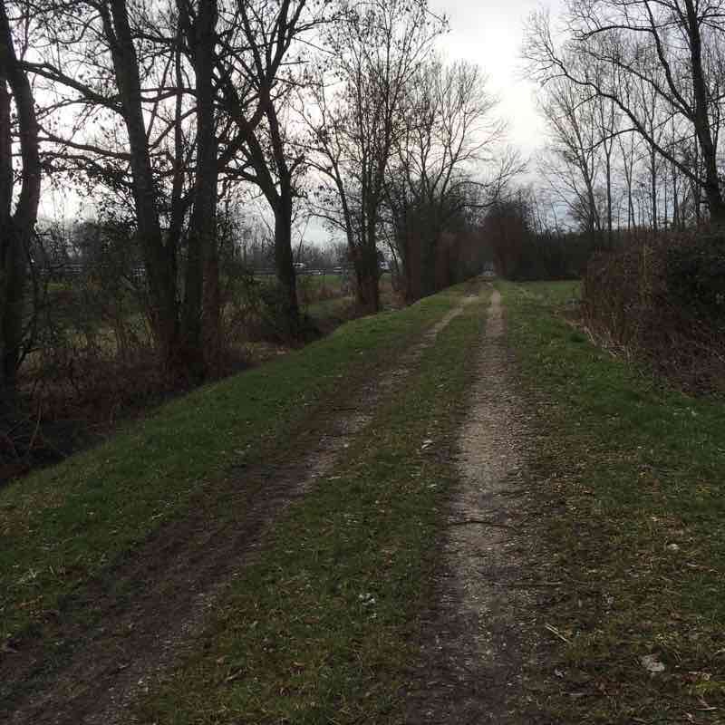Azure walking route map in Saint-Clair-de-la-Tour