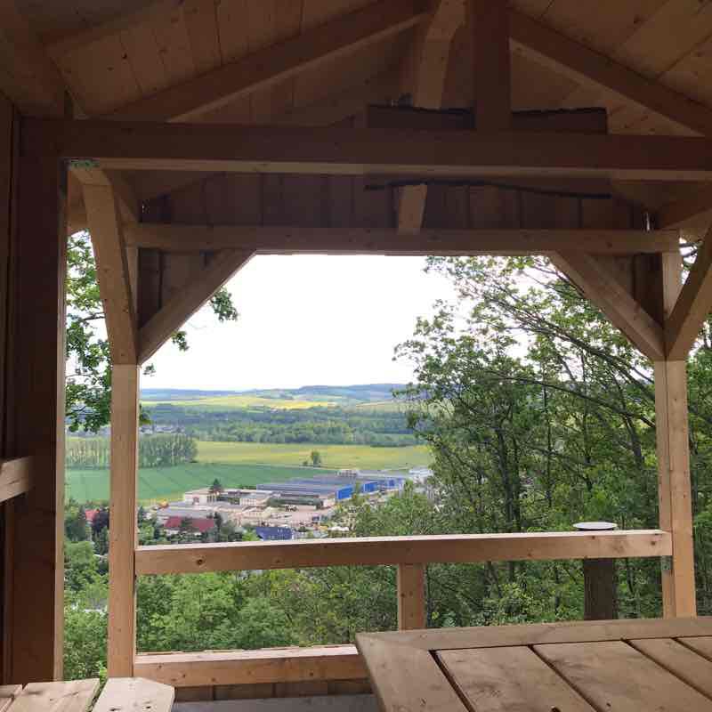 Wipsetal crest route walking route map in Gera