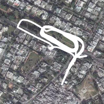 Green Belt Gandhi Nagar walking route map in Jammu