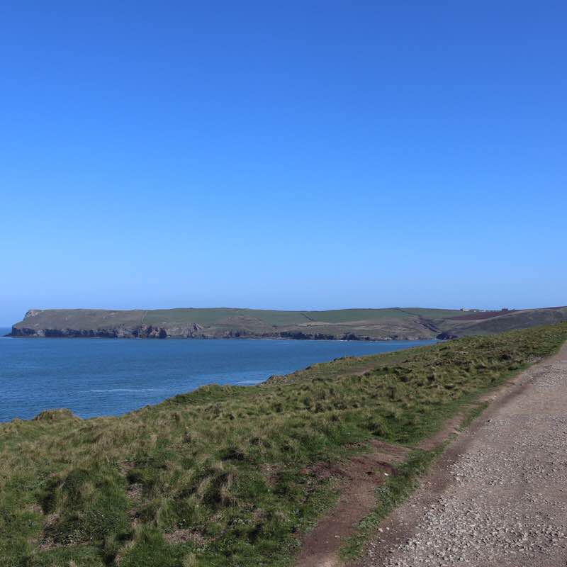 Polzeath to Rock walking route map in Saint Minver