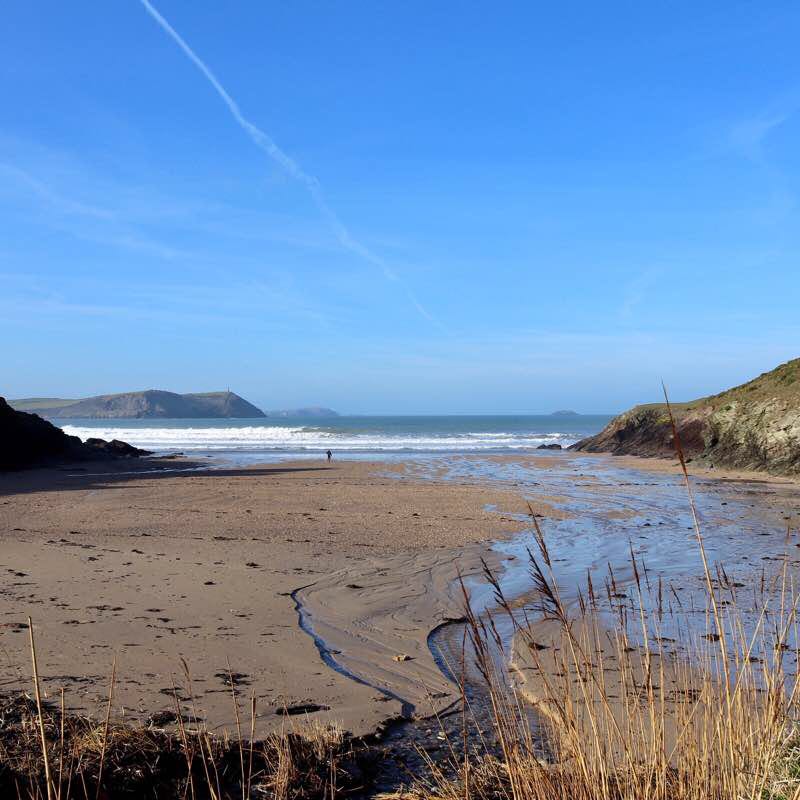 New Polzeath to the Rumps Circular walk walking route map in Saint Minver