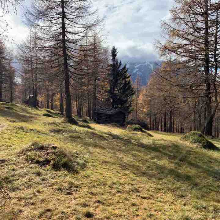Trail walking route map in Schönberg im Stubaital