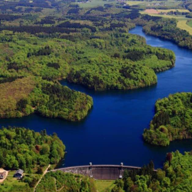 Neyetalsperre walking route map in Wipperfürth