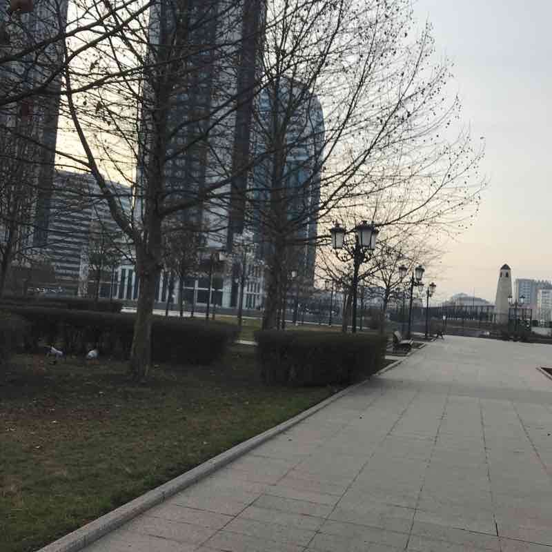 Park Heart of Chechnya walking route map in Grozny