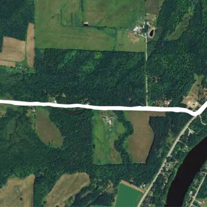 Twin creek walking route map in Menominee