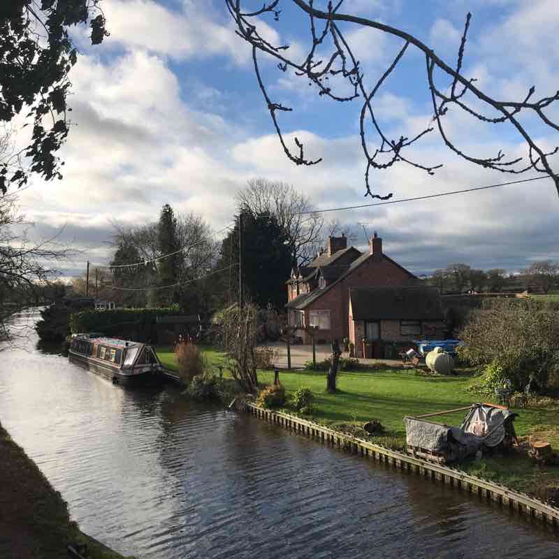 Swanley & Baddiley, Cheshire walking route map in Acton