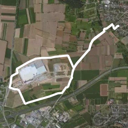 Amazon round walking route map in Kieselbronn