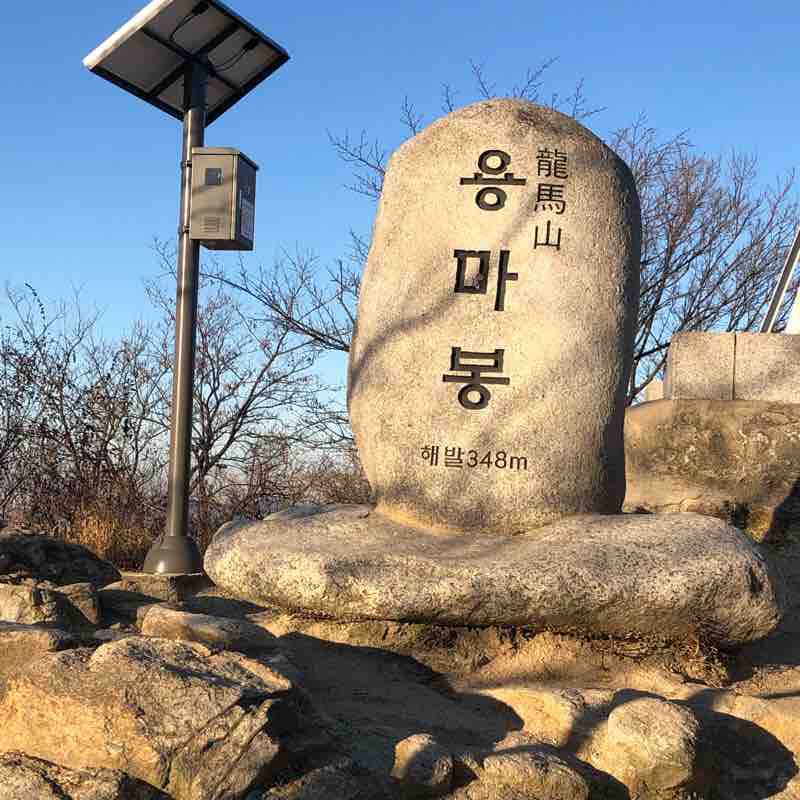 Yongmabo walking route map in Guri-si
