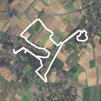 Around Sainghin in melantois walking route map in Sainghin-en-Mélantois