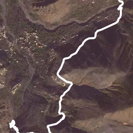 Marakkesh mountain walking route map in Aroumd