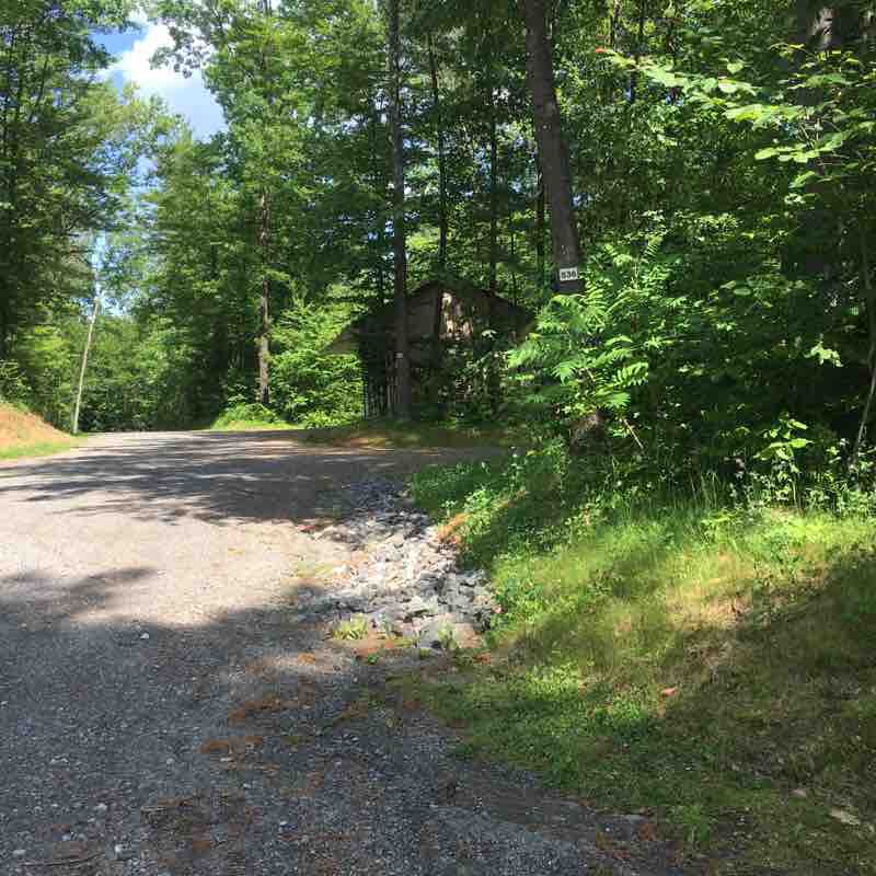 Moosehillock campground walking route map in Hudson Falls