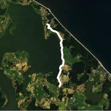 Fish Palace walking route map in Loddin