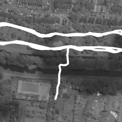 Tunku Park walking route map in Perai