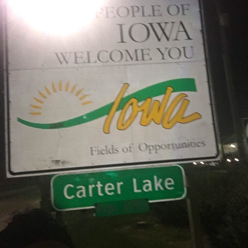 Downtown Omaha run walking route map in Council Bluffs