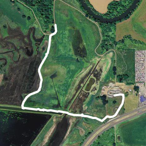 Tualatin wildlife refuge (walk only) walking route map in Tualatin