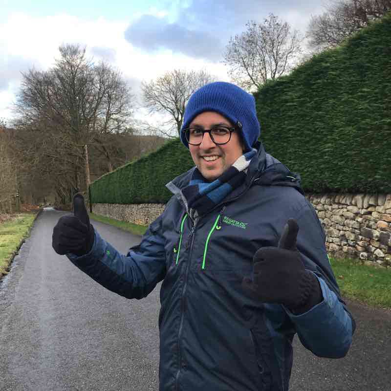 Walk up the Hope Valley (to the Fox House) walking route map in Grindleford