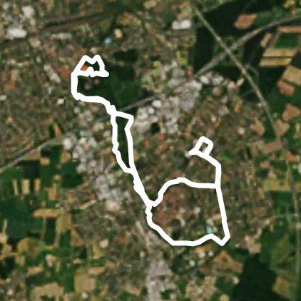 Home Ru walking route map in Rheda-Wiedenbrück