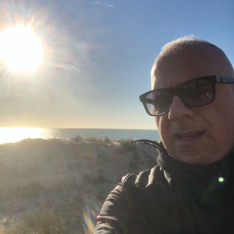 Walk on the waterfront walking route map in Gela