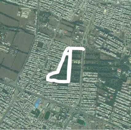 Kamyar walking route map in Karaj