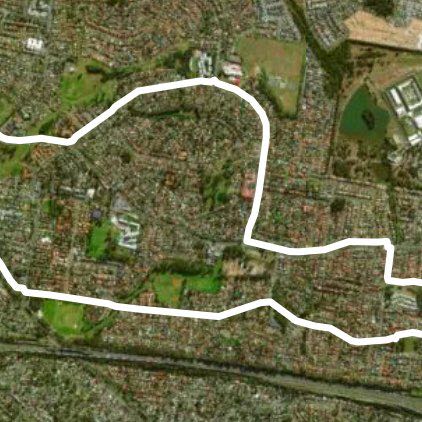 Quakershill walking route map in Acacia Gardens