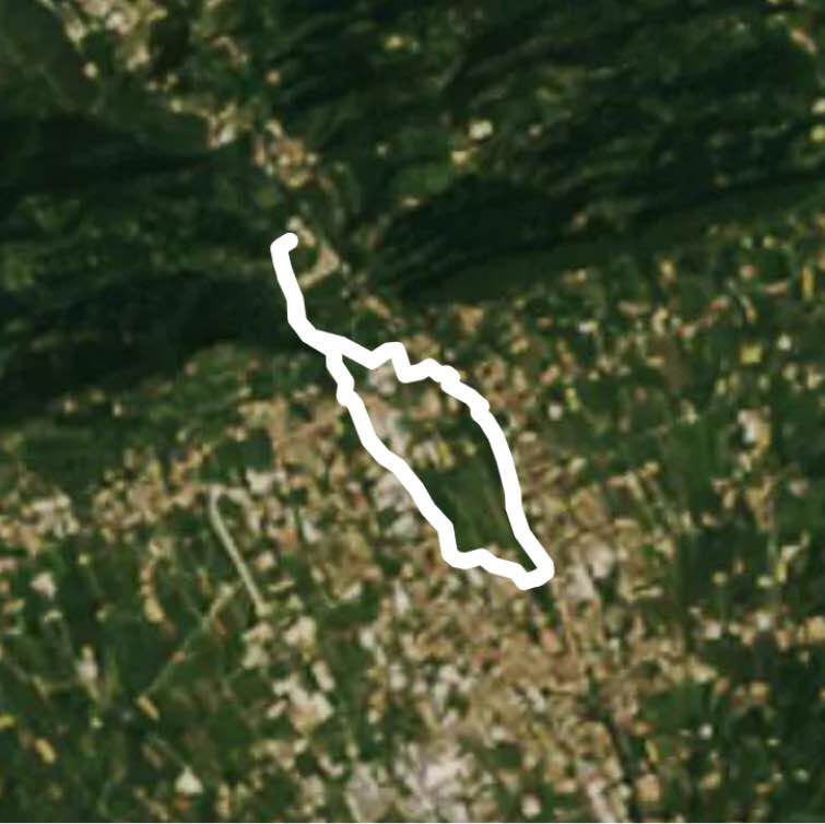 Here and there of the Soligo walking route map in Pieve di Soligo