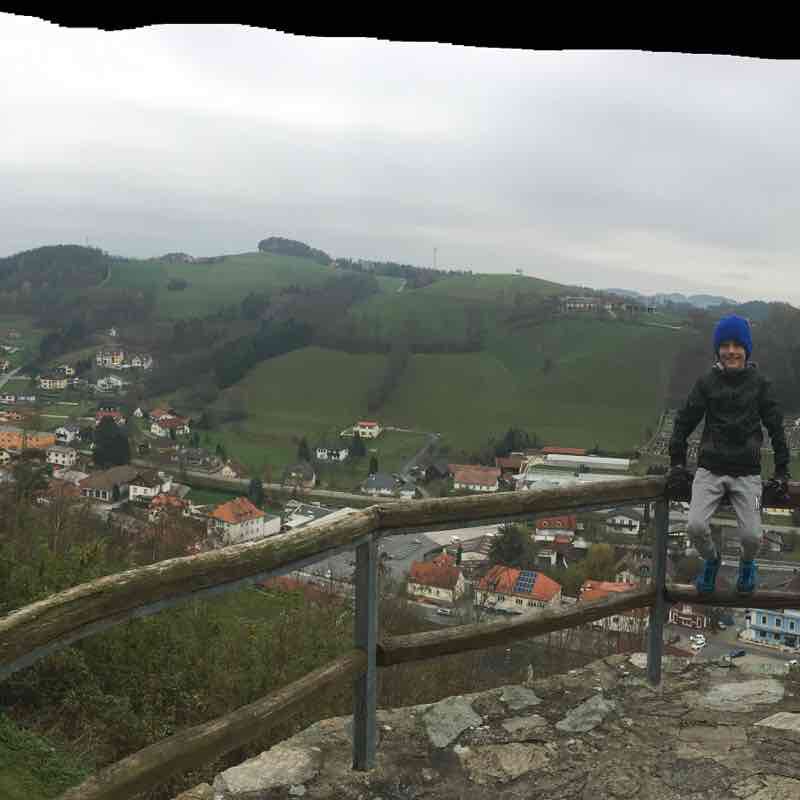 Castle rounder walking route map in Kirchschlag in der Buckligen Welt