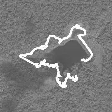 Lake Alimalat walking route map in Sar Kaj