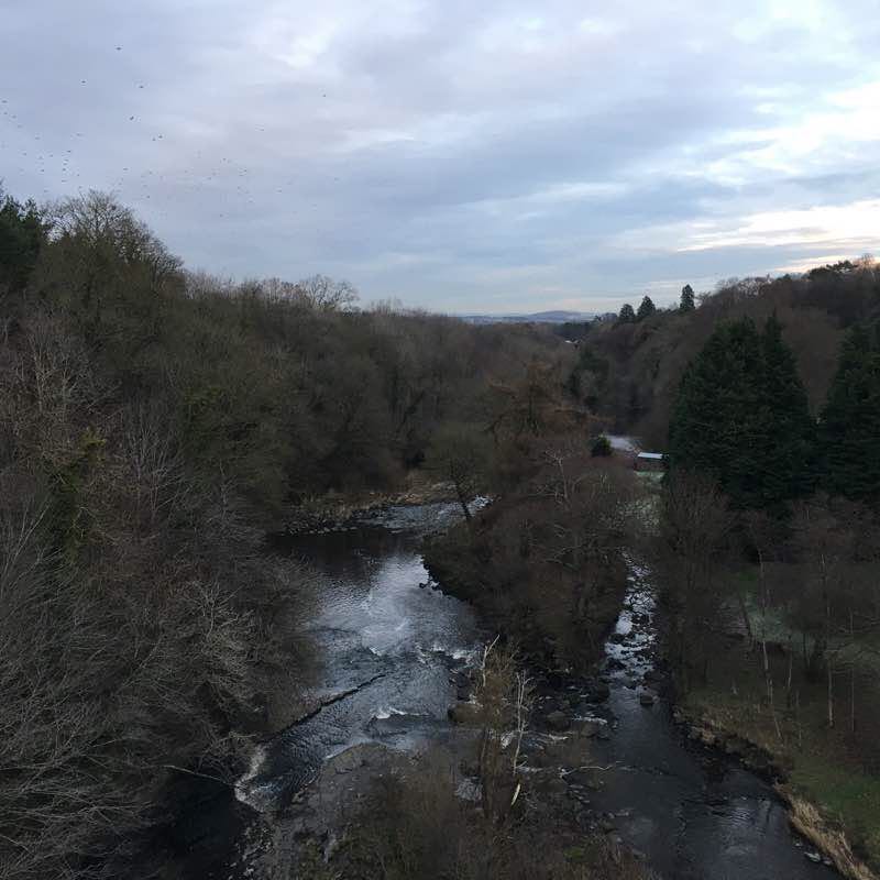 Almond River Walk walking route map in East Calder