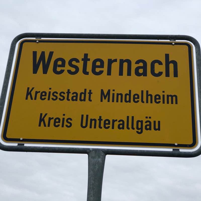 Day 6 of the hike Schwyz to Prague. walking route map in Memmingen