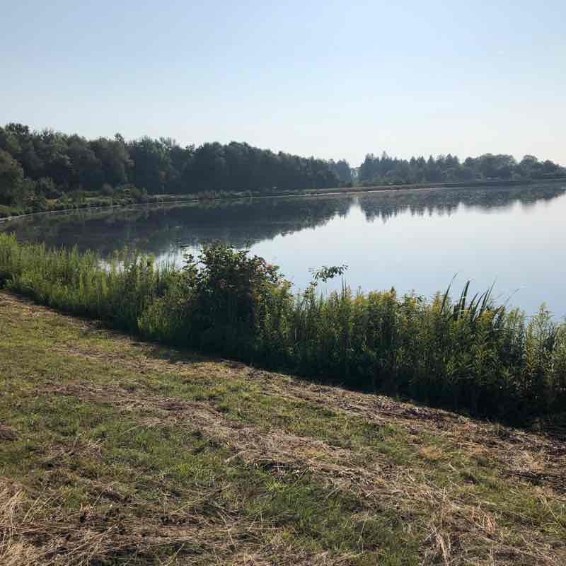 Day 8 of the hike Schwyz to Prague. walking route map in Wehringen