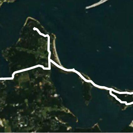 Shelter Island walking route map in Shelter Island