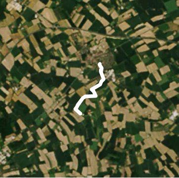 House Giesking-way walking route map in Senden