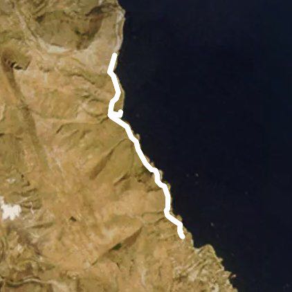 Riserva del Zingaro - Sicile walking route map in Scopello