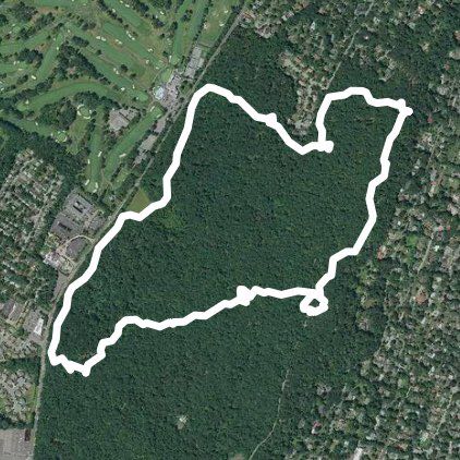 Eagle rock long trail walking route map in Bloomfield