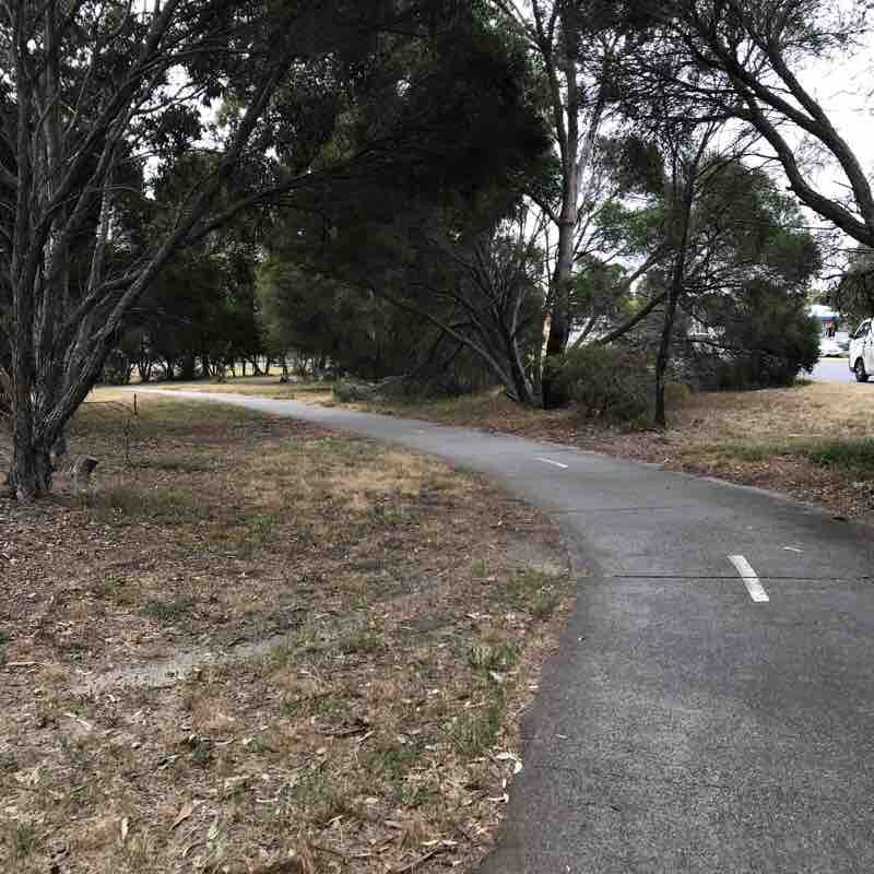 Anniversary trail walking route map in Kew