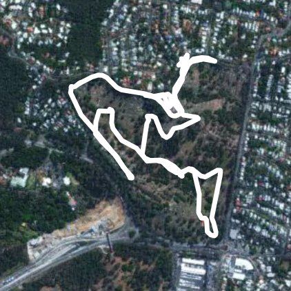 Toowong Cemetery 10k Route walking route map in Bardon