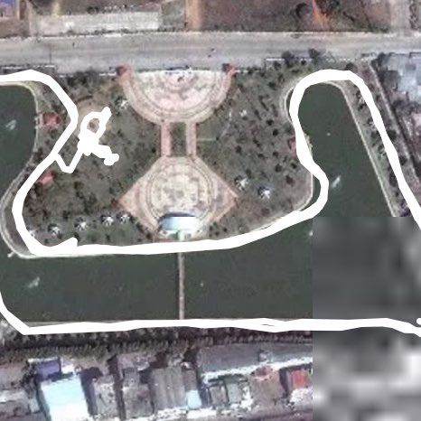 Walk walking route map in Mukdahan