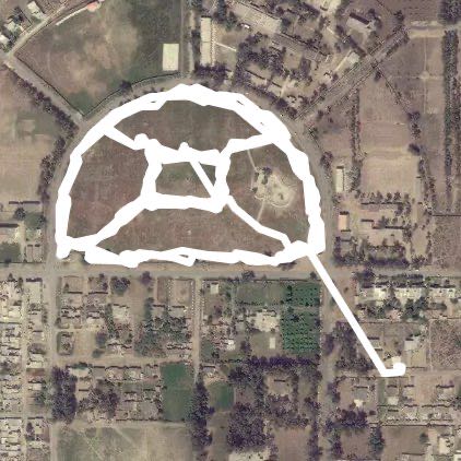 Shahid Ashraf Park Joharabad walking route map in Jauharabad