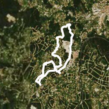 Biduido walking route map in Teo