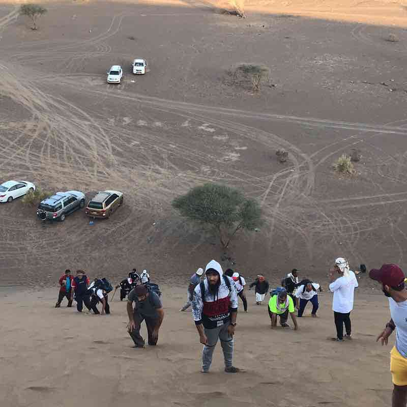 East Sands Mudarib walking route map in سيماء