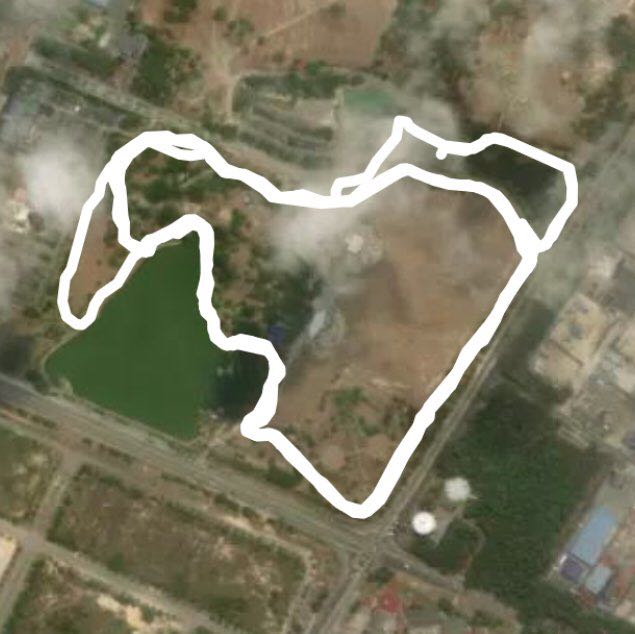 Kite Hill-jogging route walking route map in Pasir Gudang