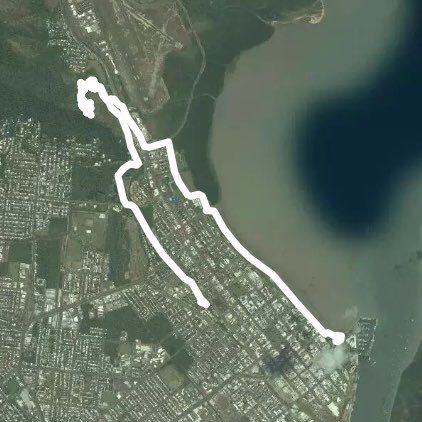 Cycling from cairns lagoon to the yellow arrow walking track